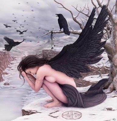 angel de alas negras